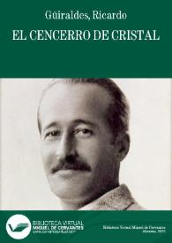 Portada:El cencerro de cristal / Ricardo Güiraldes