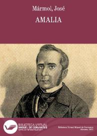 Portada:Amalia / José Mármol; edición preparada por Teodosio Fernández Rodríguez