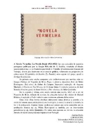 Más información sobre A Novela Vermelha [La Novela Roja] (1921-1922) [Semblanza] / António Baião