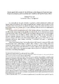 Alcuni aspetti della storia di Cola di Rienzo nella dilogia del "licenciado" Juan Grajal ("La próspera y adversa fortuna del Caballero del Espíritu Santo", 1612) / Debora Vaccari | Biblioteca Virtual Miguel de Cervantes