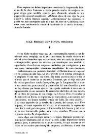 Portada:Max Frisch continúa inédito / Ricardo Doménech