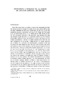 Estructura y temática de "La noche de las cien cabezas", de Sender / Manuel Béjar | Biblioteca Virtual Miguel de Cervantes