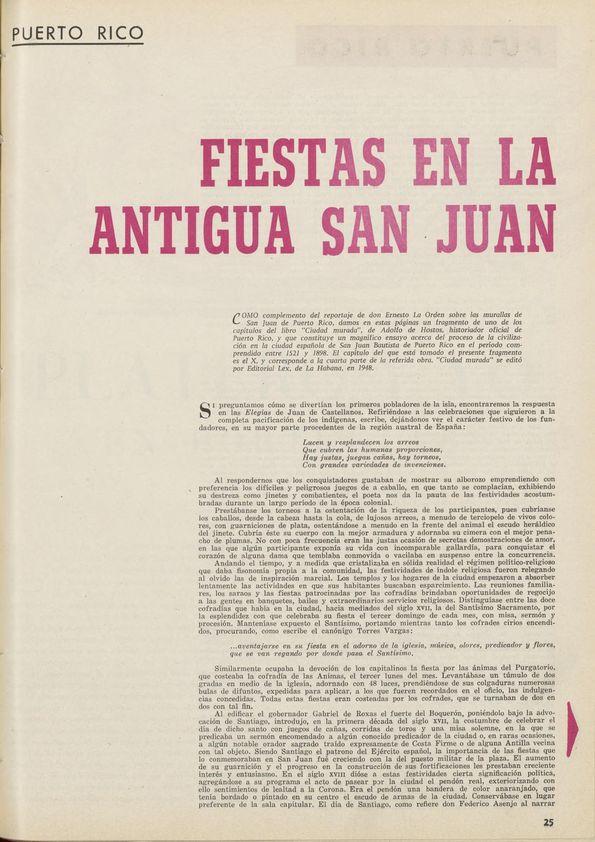 Fiestas en la antigua San Juan / [Adolfo de Hostos] | Biblioteca Virtual Miguel de Cervantes