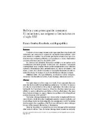 Más información sobre Bolivia y una preocupación constante: El indianismo, sus orígenes y limitaciones en el siglo XXI  / Franco Gamboa Rocabado