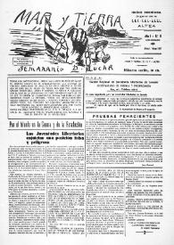 Portada:Mar y Tierra : Semanario de Lucha. Núm. 8, 1º de mayo de 1937