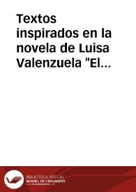 Más información sobre Textos críticos inspirados en la novela de Luisa Valenzuela "El Mañana" (2010)
