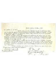 Portada:Carta de Rafael Alberti a Camilo José Cela. Buenos Aires, 20 de noviembre de 1962

