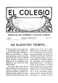 El Colegio : Revista de los Antiguos y Actuales Alumnos. Núm. 2, febrero de 1924 | Biblioteca Virtual Miguel de Cervantes