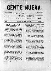 Gente Nueva : Semanario independiente (Elche)

 | Biblioteca Virtual Miguel de Cervantes