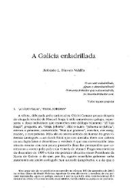 Más información sobre A Galicia enladrillada / Roberto L. Blanco Valdés