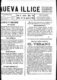 Portada:Nueva Illice (1913-1927). Núm. 515, 25 de junio de 1922