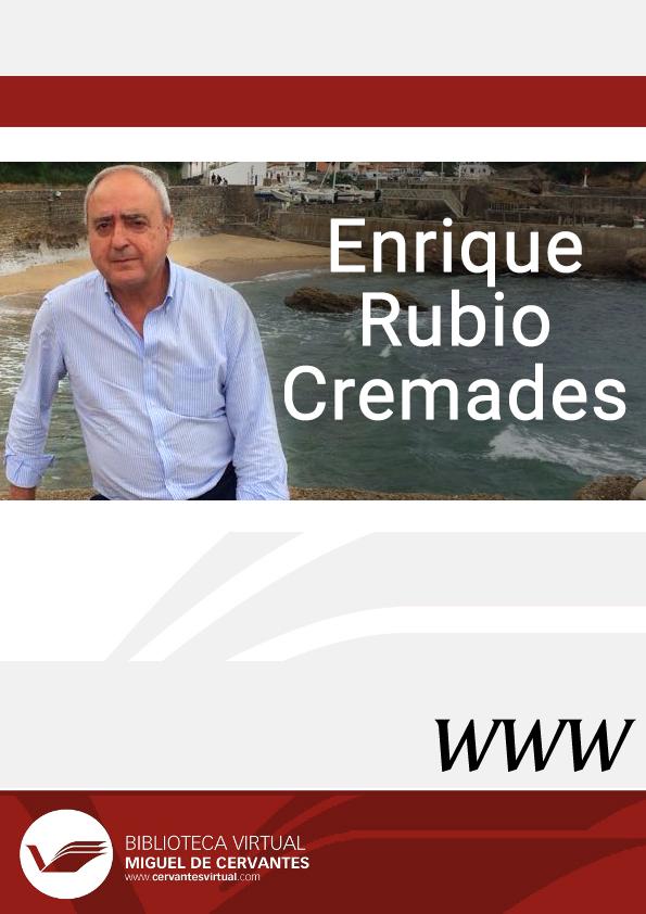 Enrique Rubio Cremades / director José María Ferri Coll | Biblioteca Virtual Miguel de Cervantes