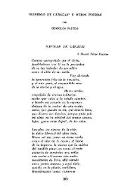 Portada:\"Navidad de Caracas\" y otros poemas / Leopoldo Panero