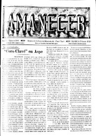 Portada:Amanecer : órgano de la sección literaria de \"Coro Clavé\" (Elche). Núm. 163, 3 de febrero de 1929