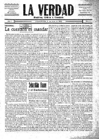 Portada:La Verdad : doctrina, crítica y combate (Villajoyosa). Núm. 4, 11 de junio de 1932