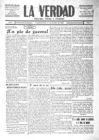 Portada:La Verdad : doctrina, crítica y combate (Villajoyosa). Núm. 11, 17 de septiembre de 1932