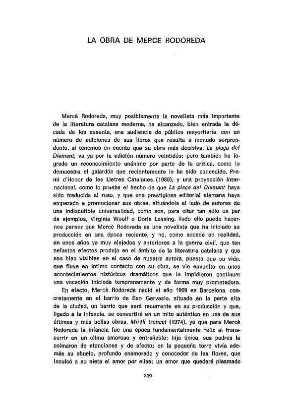 La obra de Mercè Rodoreda / Carme Arnau | Biblioteca Virtual Miguel de Cervantes