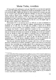 Portada:Marta Traba, novelista / Juan Gustavo Cobo Borda