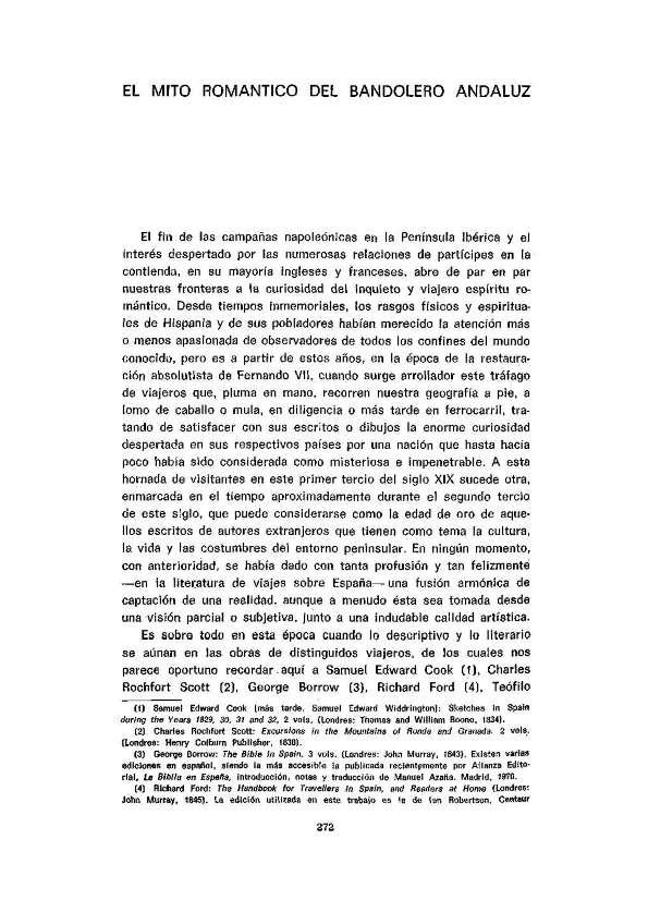 El mito romántico del bandolero andaluz / Antonio Giménez | Biblioteca Virtual Miguel de Cervantes