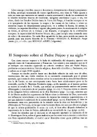 II Simposio sobre el Padre Feijóo y su siglo / Carmen López Alonso | Biblioteca Virtual Miguel de Cervantes