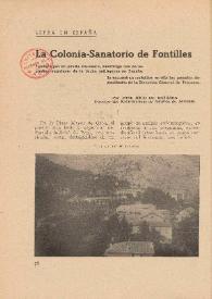 Lepra en España. La Colonia-Sanatorio de Fontilles / por José Rico de Estasen | Biblioteca Virtual Miguel de Cervantes