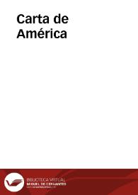 Carta de América | Biblioteca Virtual Miguel de Cervantes
