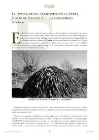 Portada:La huella de los carboneros en la Sierra Norte de Madrid (II) / Nuria Ferrer