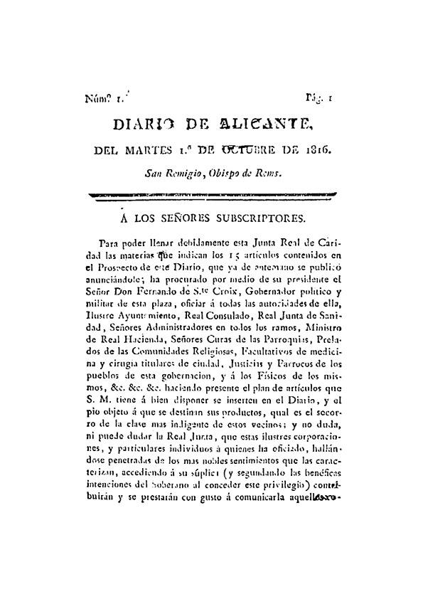 Diario de Alicante  | Biblioteca Virtual Miguel de Cervantes