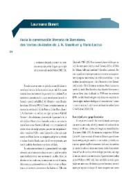 Hacia la construcción literaria de Barcelona: dos textos olvidados de J. R. Masoliver y Mario Lacruz / Laureano Bonet | Biblioteca Virtual Miguel de Cervantes
