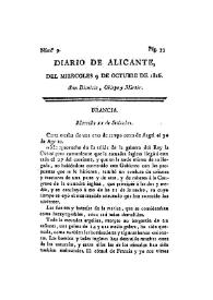 Diario de Alicante. Núm. 9, 9 de octubre de 1816 | Biblioteca Virtual Miguel de Cervantes