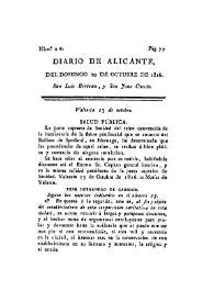 Portada:Diario de Alicante. Núm. 20, 20 de octubre de 1816