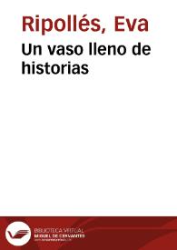 Portada:Un vaso lleno de historias