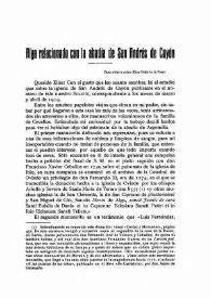 Portada:Algo relacionado con la Abadía de San Andrés de Cayón / Luis De Escalante