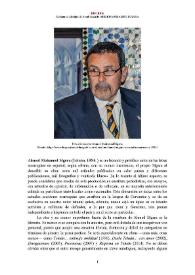Ahmed Mohamed Mgara (Tetuán, 1954- ) [Semblanza] / Mohamed Abrighach | Biblioteca Virtual Miguel de Cervantes