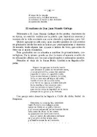 Portada:El realismo de Don Juan Nicasio Gallego / José María de Cossío