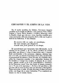 Cervantes y el sueño de la vida / Arturo Farinelli | Biblioteca Virtual Miguel de Cervantes