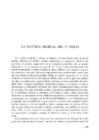 Más información sobre La estética musical del P. Feijoo / M. San Emeterio y Cobo