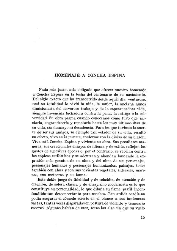 Homenaje a Concha Espina / Gerardo Diego | Biblioteca Virtual Miguel de Cervantes
