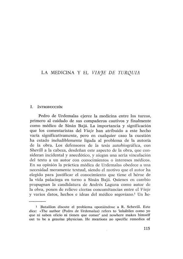 La medicina y el "Viaje de Turquía" / Ángel Delgado-Gómez | Biblioteca Virtual Miguel de Cervantes