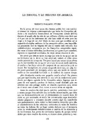Portada:Lo español y lo europeo en América / por Vicente Palacio Atard