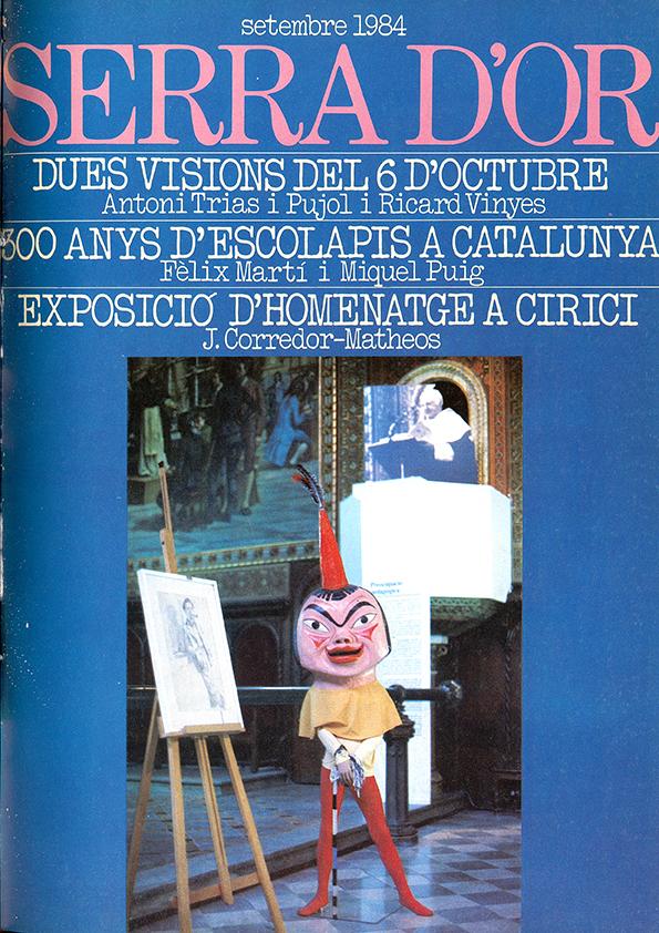 Serra d'Or. Any XXVI, núm. 300, setembre 1984 | Biblioteca Virtual Miguel de Cervantes