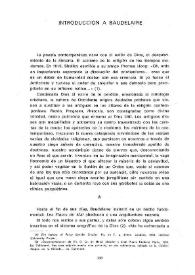 Portada:Introducción a Baudelaire / Juan Pedro Quiñonero