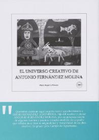 El universo creativo de Antonio Fernández Molina / Raúl Herrero | Biblioteca Virtual Miguel de Cervantes