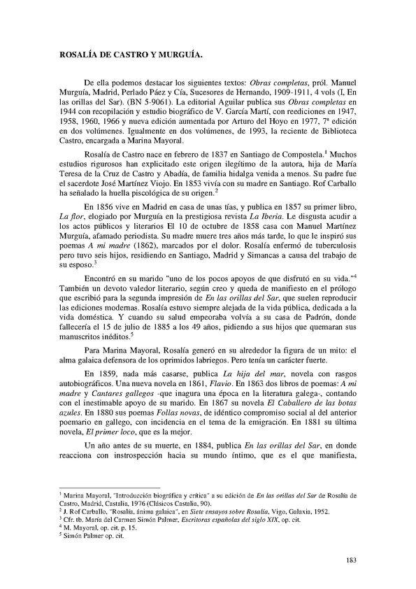 Rosalía de Castro y Murguía / Diego Martínez Torrón (ed.) | Biblioteca Virtual Miguel de Cervantes