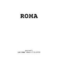 Más información sobre Roma / Paco Mir