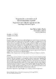 Portada:Negociación y convenios en el tardo-franquismo español  / Ana María Quílez Pardo 