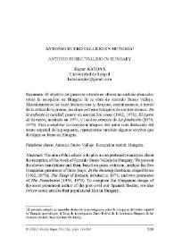 Antonio Buero Vallejo en Hungría / Eszter Katona | Biblioteca Virtual Miguel de Cervantes