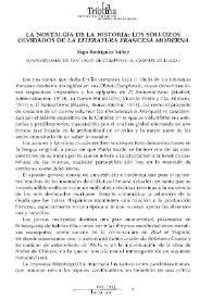 La nostalgia de la historia: los sollozos olvidados de "La Literatura Francesa Moderna" / Yago Rodríguez Yáñez | Biblioteca Virtual Miguel de Cervantes