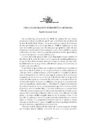 Una colaboración periodística olvidada / Ángeles Quesada Novás | Biblioteca Virtual Miguel de Cervantes