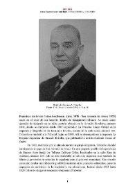 Portada:Francisco Ambrosio Colombo [editor] (Buenos Aires, 1878 – San Antonio de Areco, 1953) [Semblanza] / María Eugenia Costa